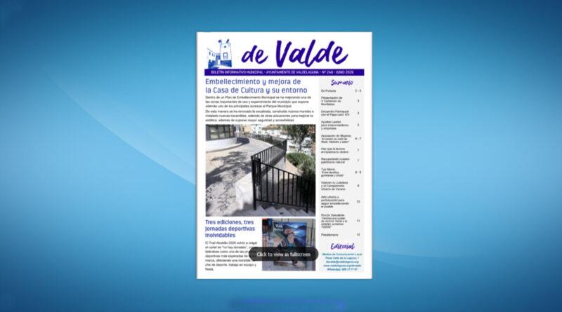 Boletín Informativo Municipal «De Valde», junio 2026